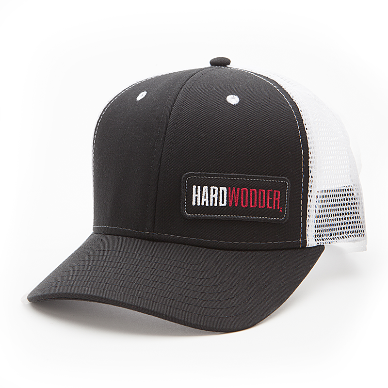 HardWodder Trucker Hat In Black And White