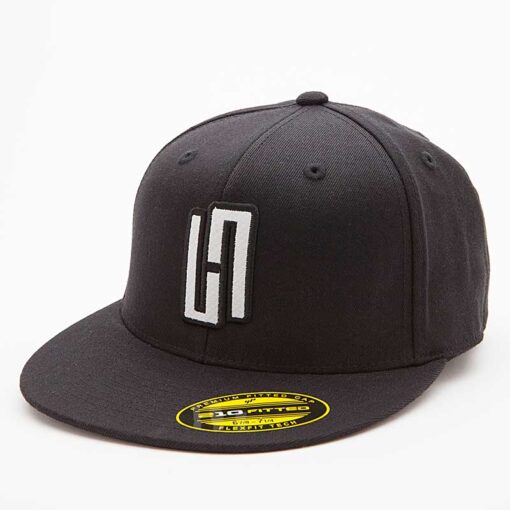 HardWodder Branded FlexFit 210 Fitted Hat In Black