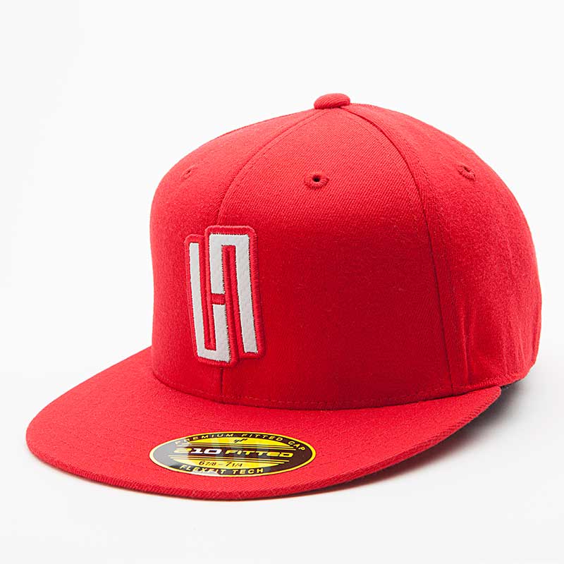 HardWodder Branded FlexFit 210 Fitted Hat In Red