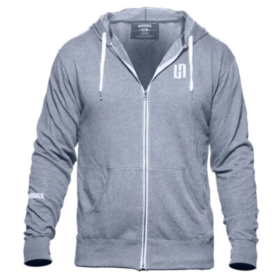 HardWodder Hoodie Grey Indy With Thumb Holes
