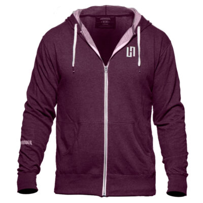 HardWodder Hoodie Wine Indy With Thumb Holes
