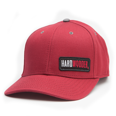 HardWodder Snap Back Baseball Hat In Cardinal Red