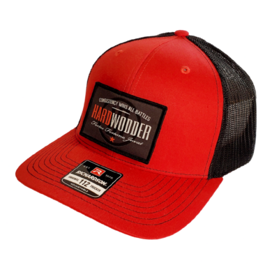 HardWodder Performance Tac Hat Red With Patch